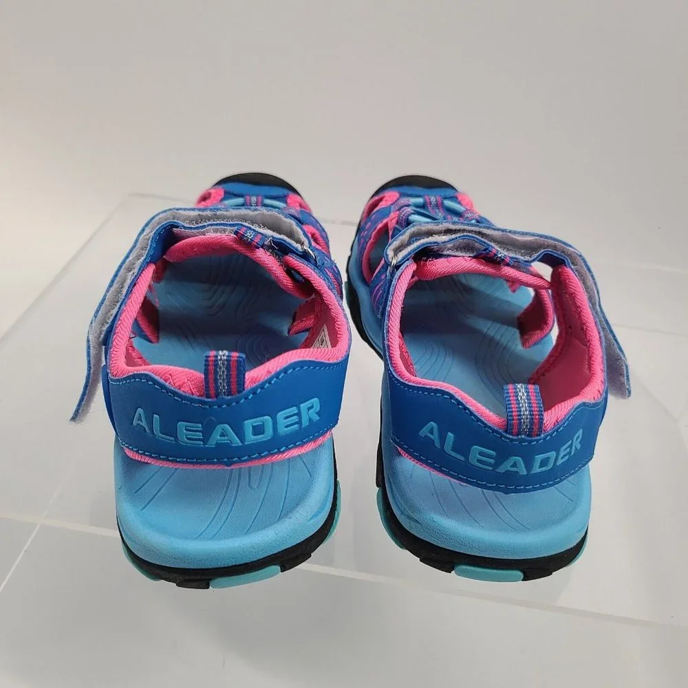 Aleader Girls Youth Sport Water‎ Hiking Sandals Pink/Blue Big Kids 36 EU / 5 US
